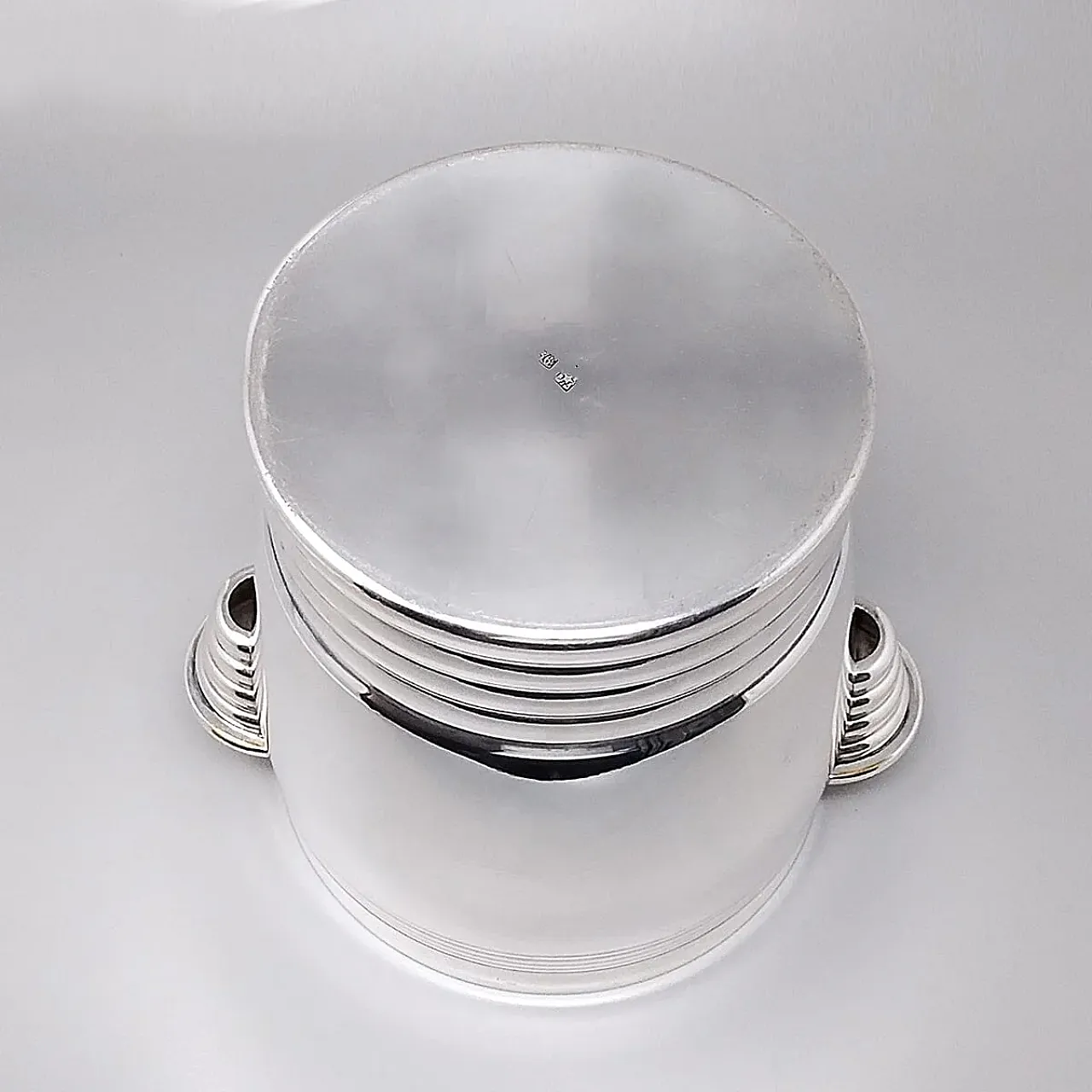 Ice bucket by Vuillermet in silver plated, 1930s 1