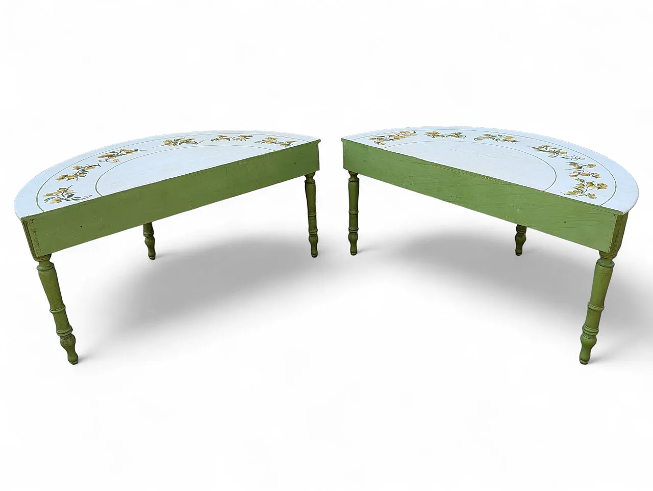 Coppia di console di legno abete, 50 anni 4