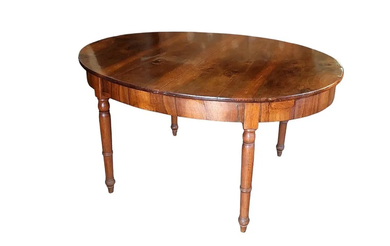 LARGE EXTENDABLE TABLE 3 METERS LUIGI FILIPPO 19TH CENTURY ANTIQUE WALNUT 2