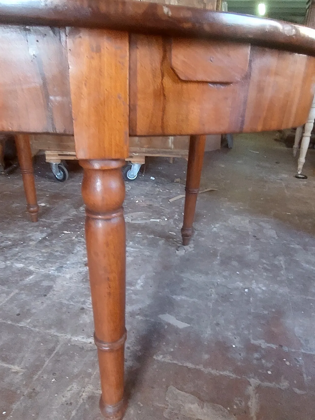 LARGE EXTENDABLE TABLE 3 METERS LUIGI FILIPPO 19TH CENTURY ANTIQUE WALNUT 6