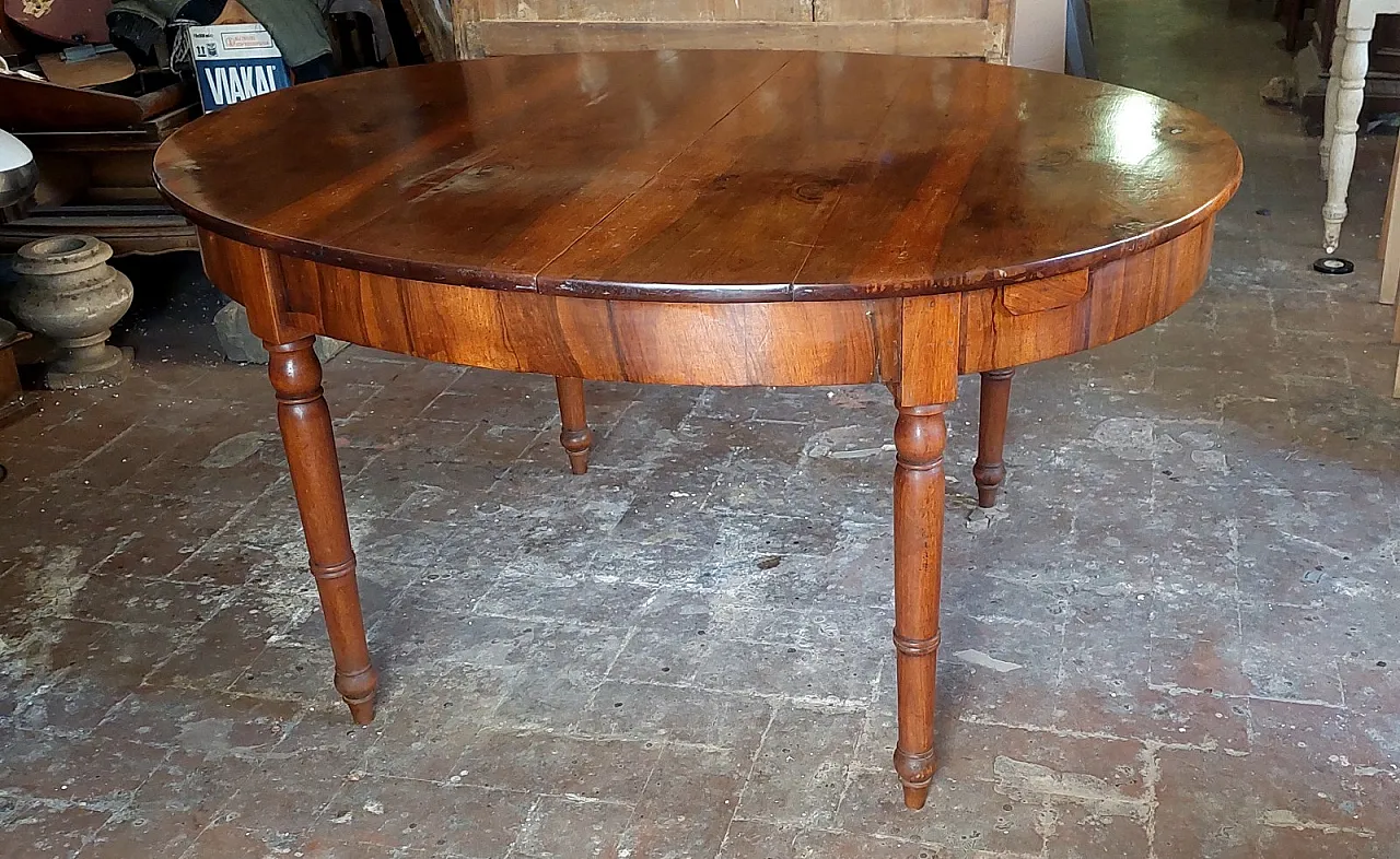 LARGE EXTENDABLE TABLE 3 METERS LUIGI FILIPPO 19TH CENTURY ANTIQUE WALNUT 7