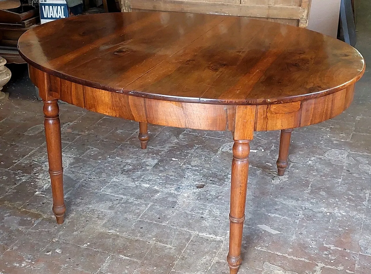 LARGE EXTENDABLE TABLE 3 METERS LUIGI FILIPPO 19TH CENTURY ANTIQUE WALNUT 11