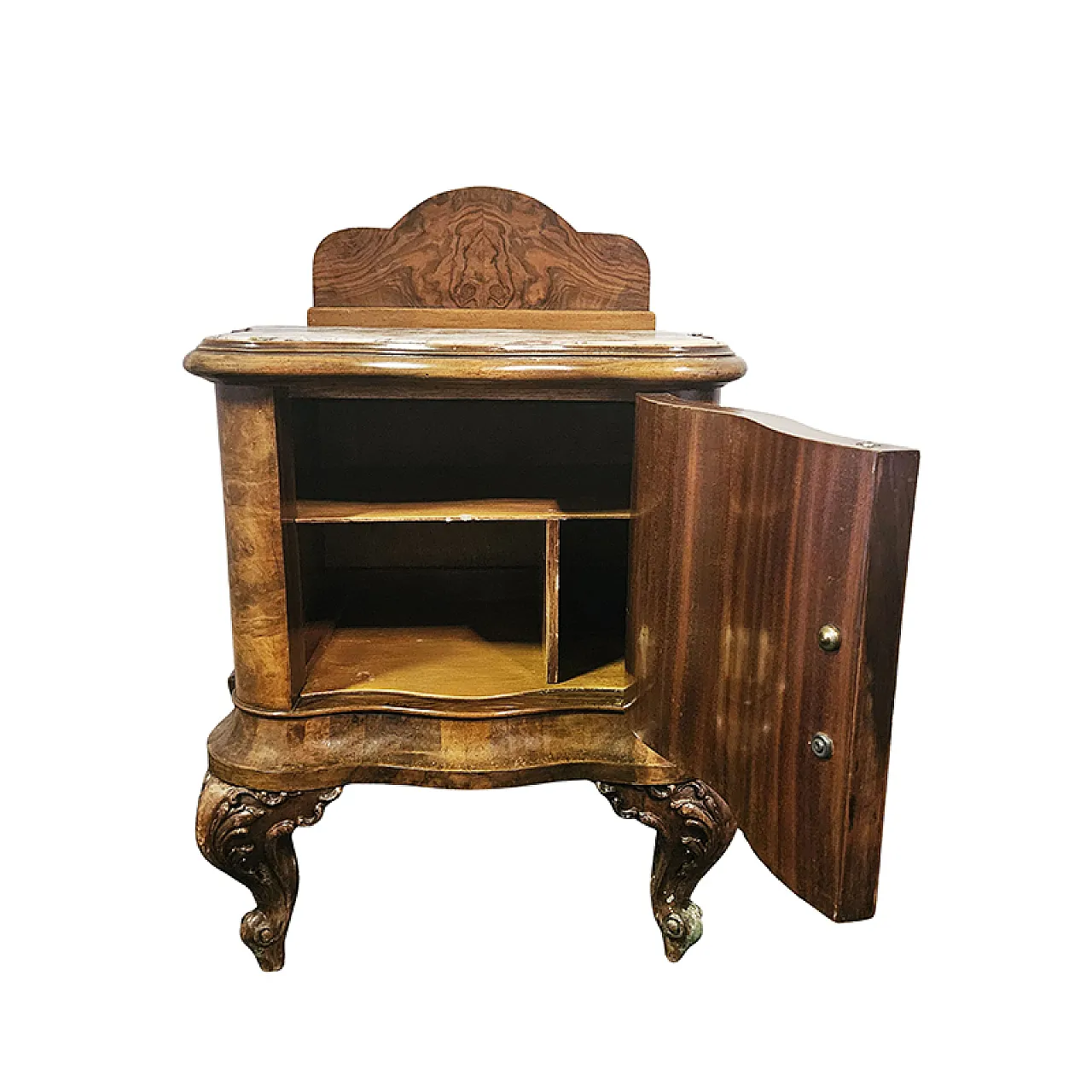 Coppia di comodini in legno 4