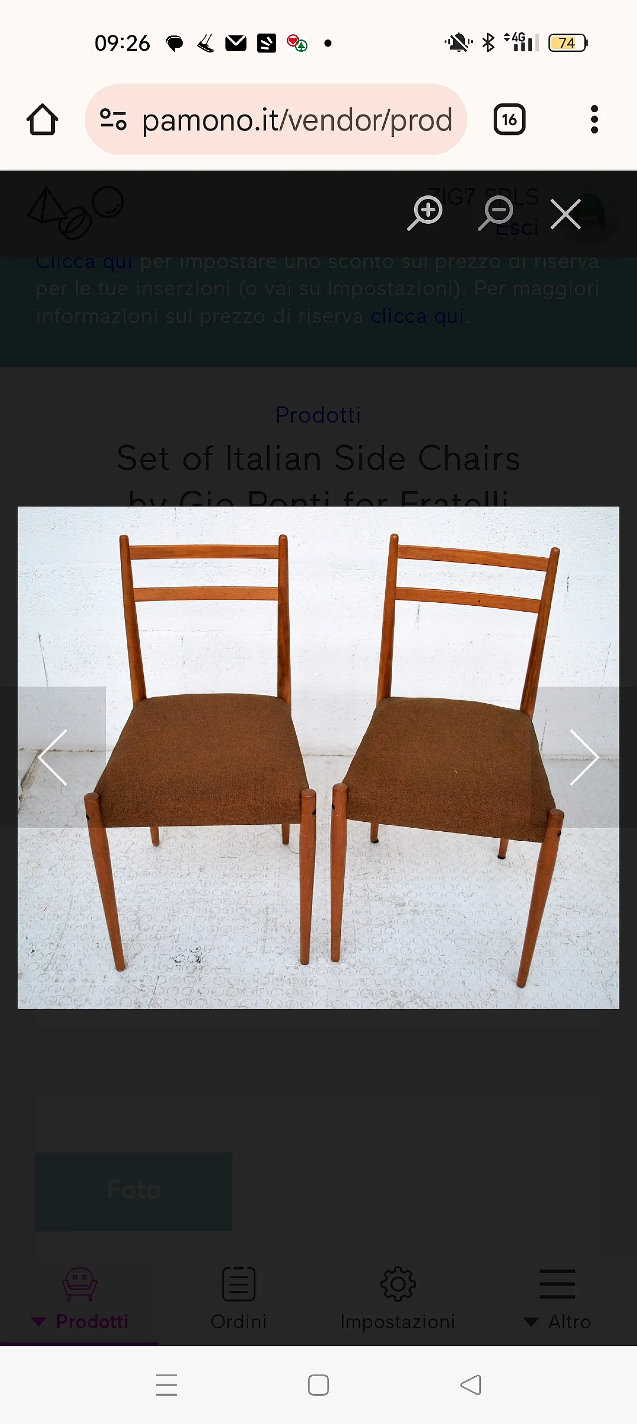 4 Chairs attributed to Gio Ponti for Reguitti, 1950s 14