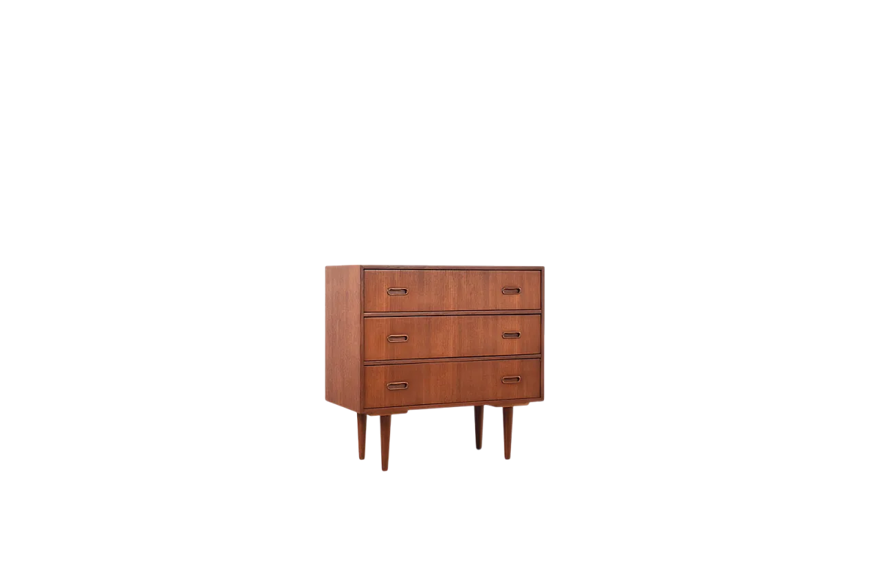 Mid-Century Danish Teak Chest of Drawers, 1960s 17