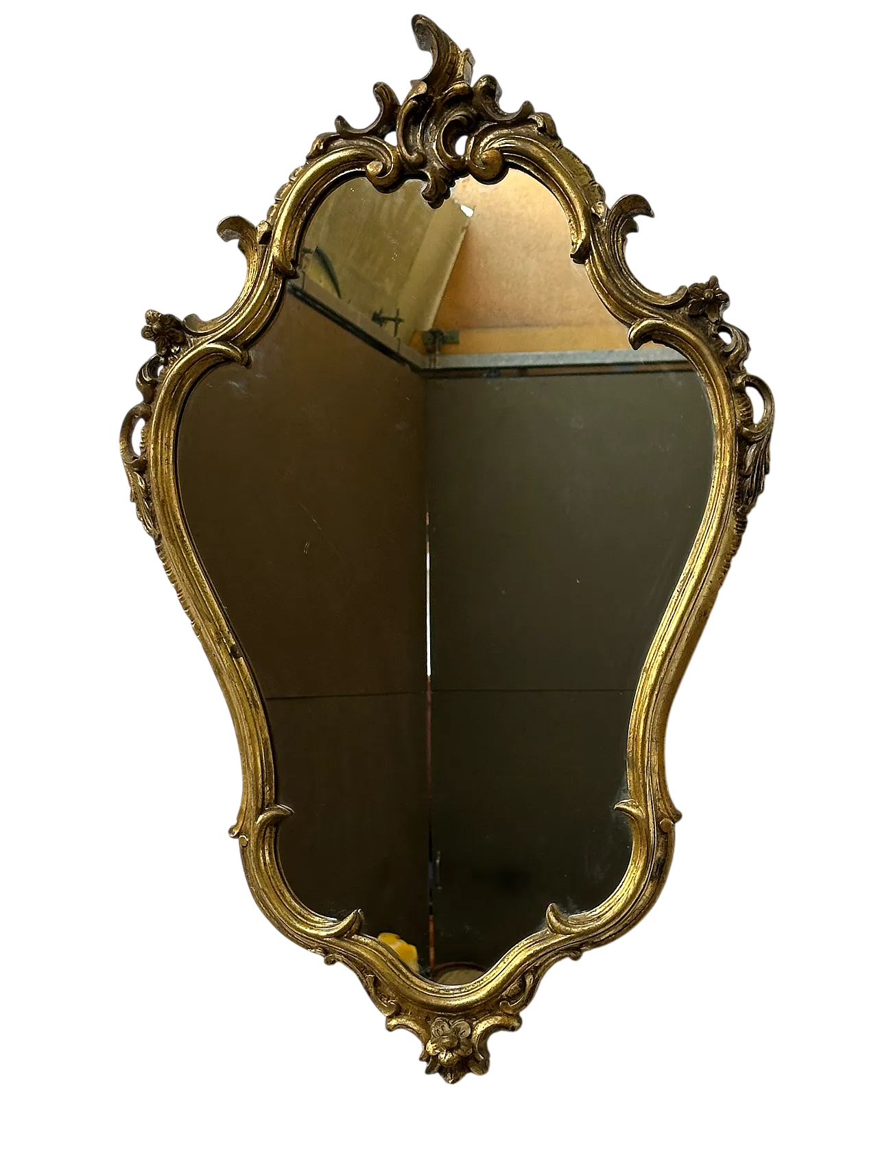 Specchio in legno dorato in stile Luigi XV, '900 6