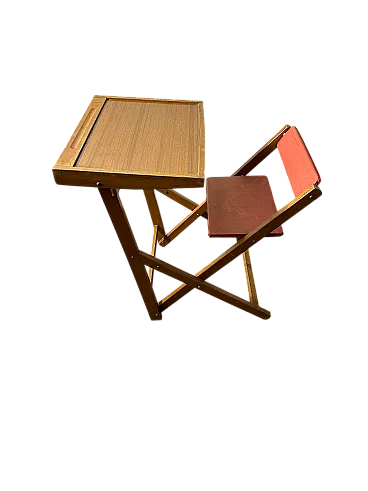 Scrittoio per bambini con sedia incorporata, anni '60