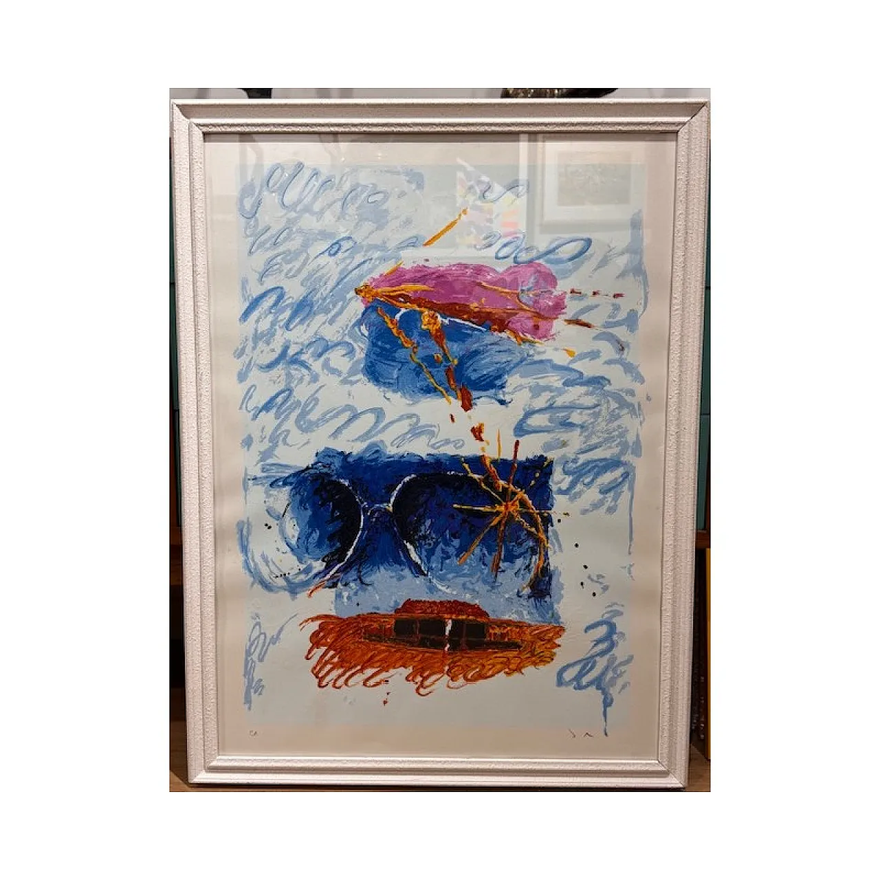 Abstract print by Mario Schifano, silkscreen, 1990s 2