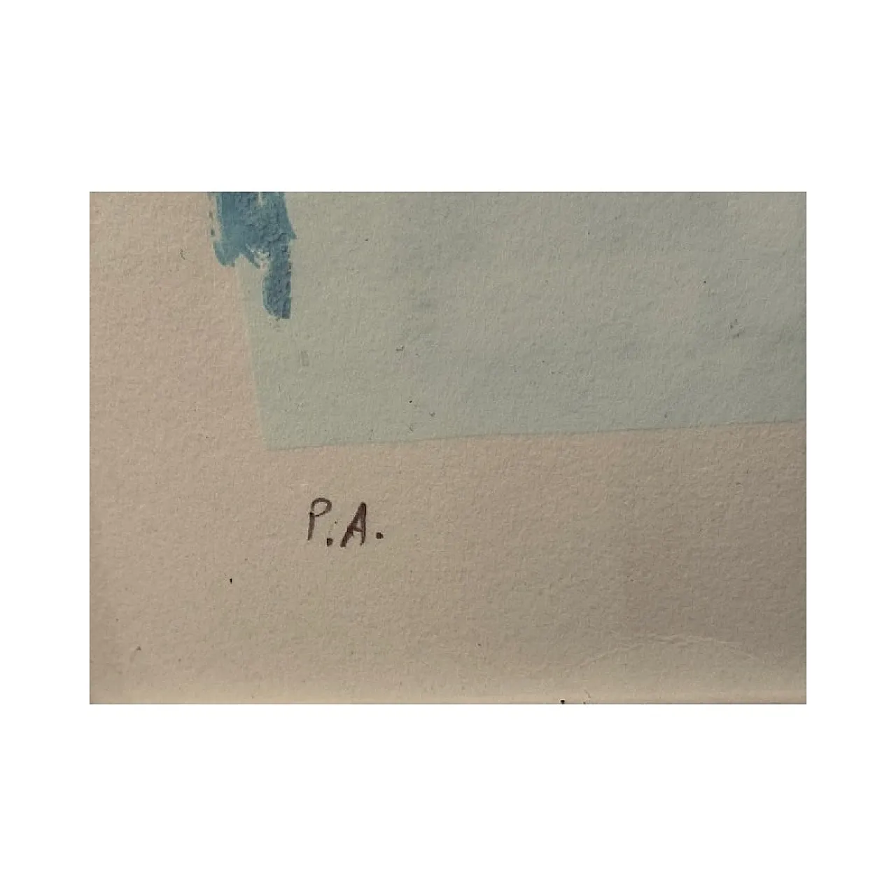 Abstract print by Mario Schifano, silkscreen, 1990s 3