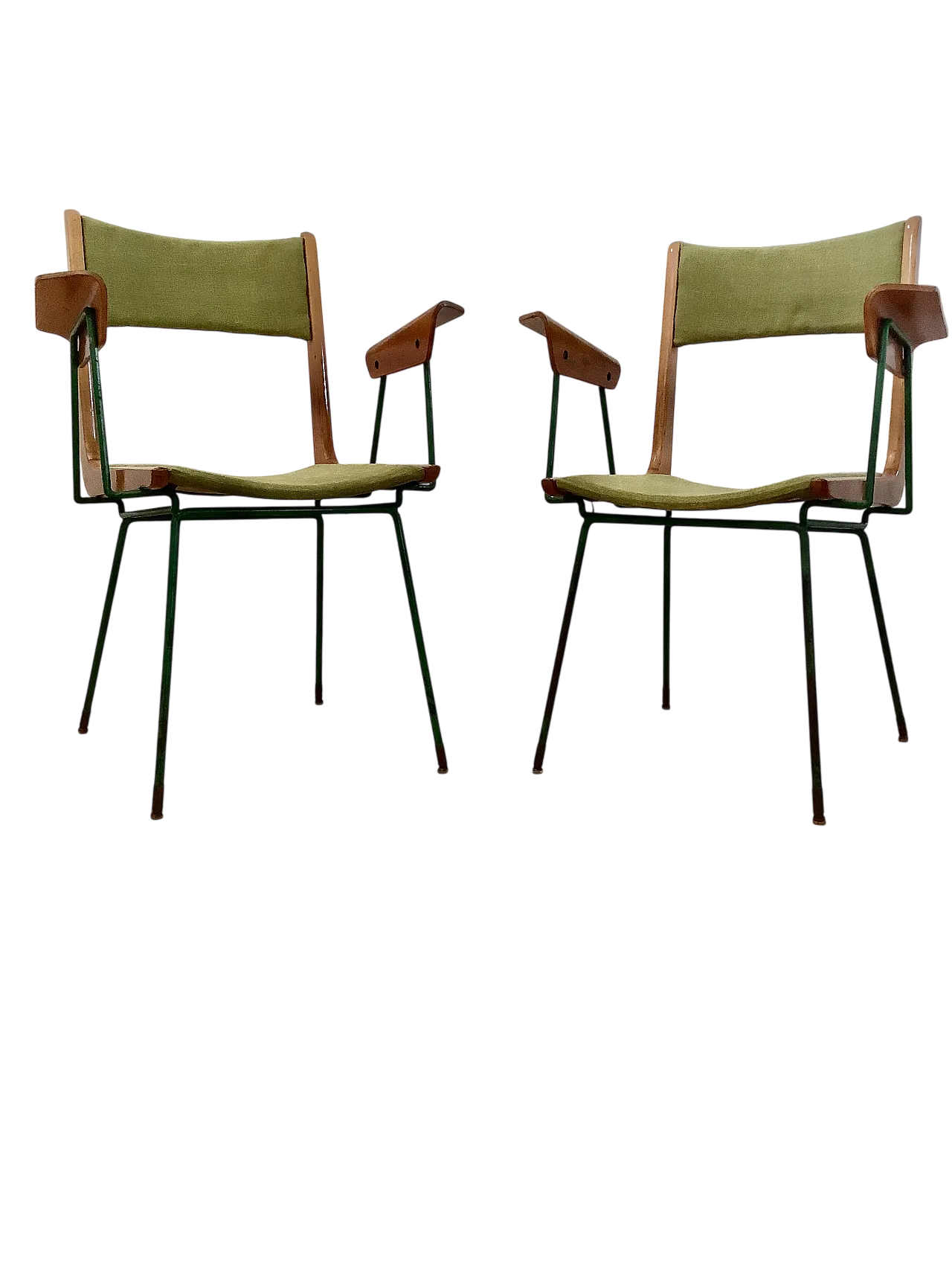 Boomerang armchairs pair 11