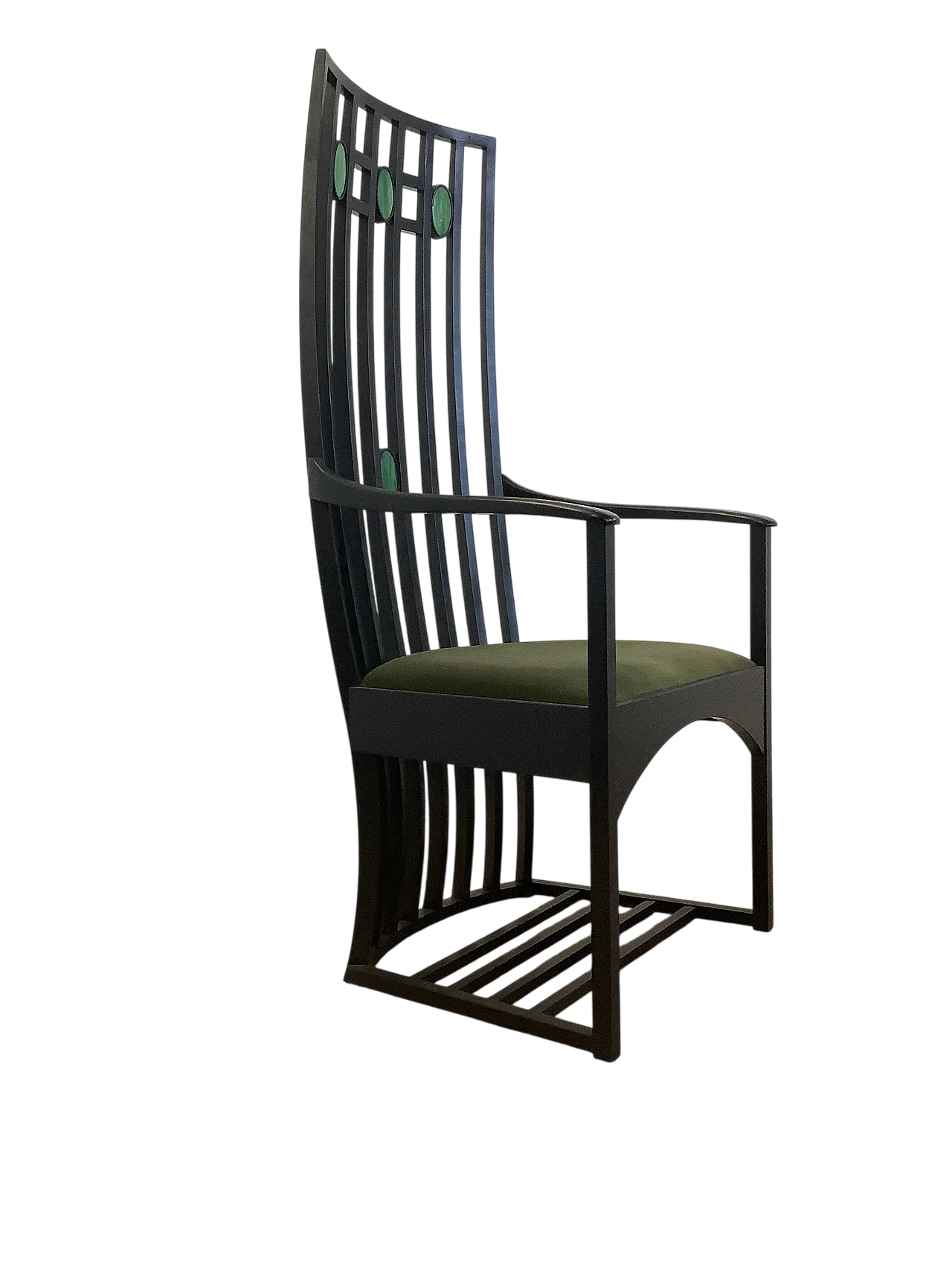 Armchair with high desk back. Charles Rennie Mackintosh 10