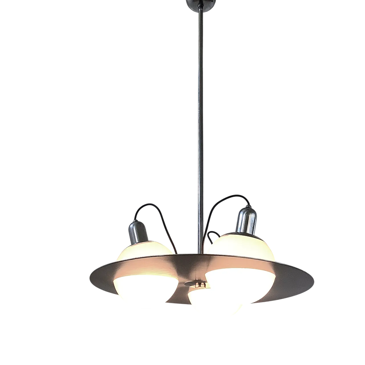 70s design chandelier in the style of Stilnovo / Artiluce 12