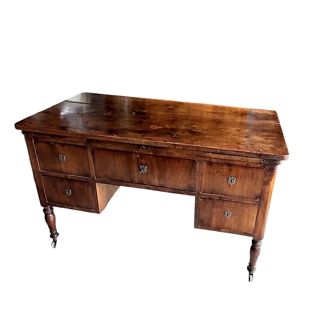 Louis Philippe day desk 5 drawers, metà '800 1