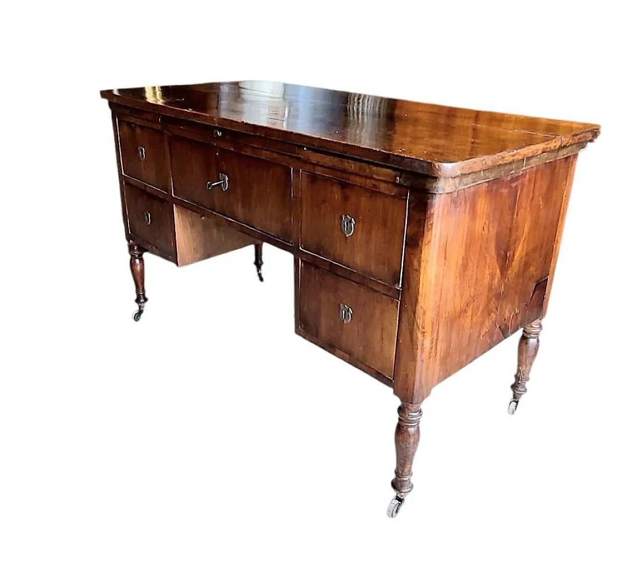 Louis Philippe day desk 5 drawers, metà '800 3