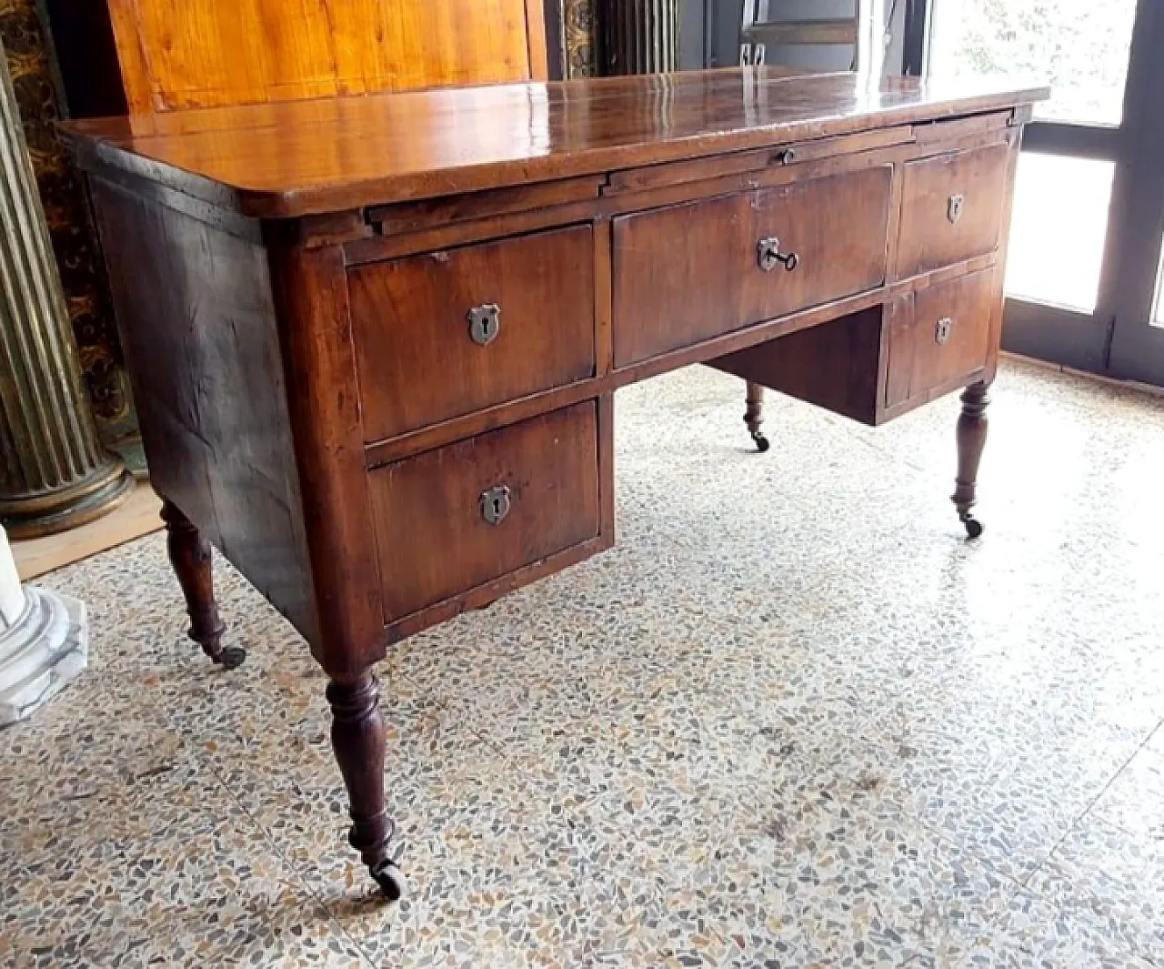 Louis Philippe day desk 5 drawers, metà '800 10
