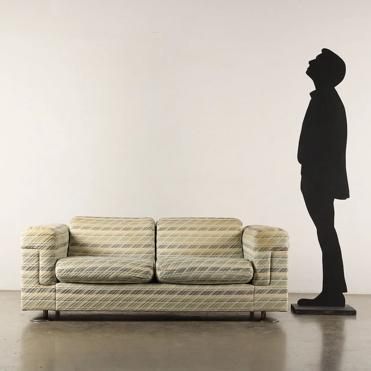 Divano D120 a due posti di Valeria Borsani e Alfredo Bonetti per Tecno, anni '80 2