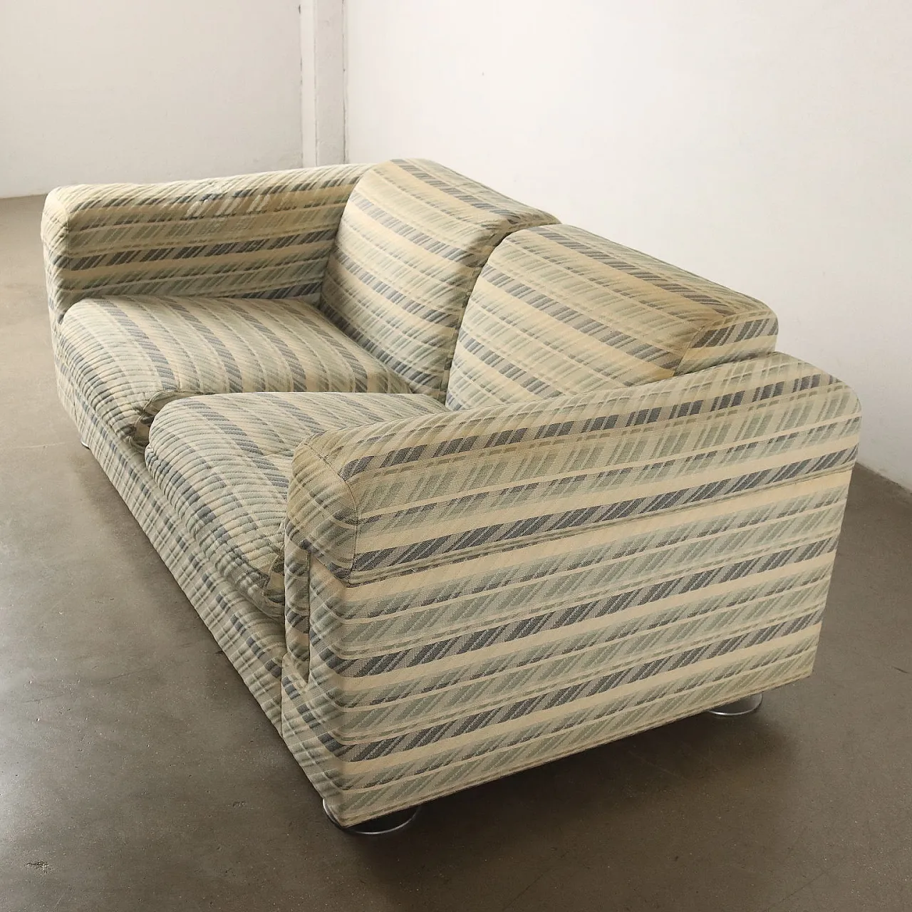 Divano D120 a due posti di Valeria Borsani e Alfredo Bonetti per Tecno, anni '80 3