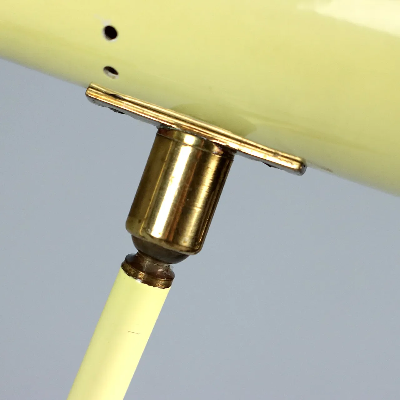 Pair of Stilnovo wall lamps in lacquered metal, 1950s 9