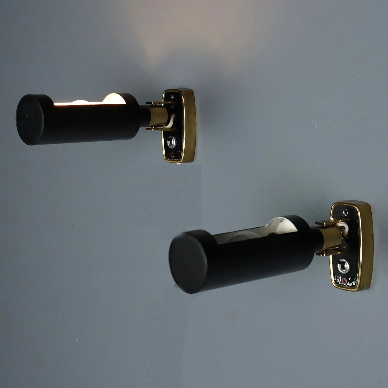 Stilnovo wall lamps, 1960s 1
