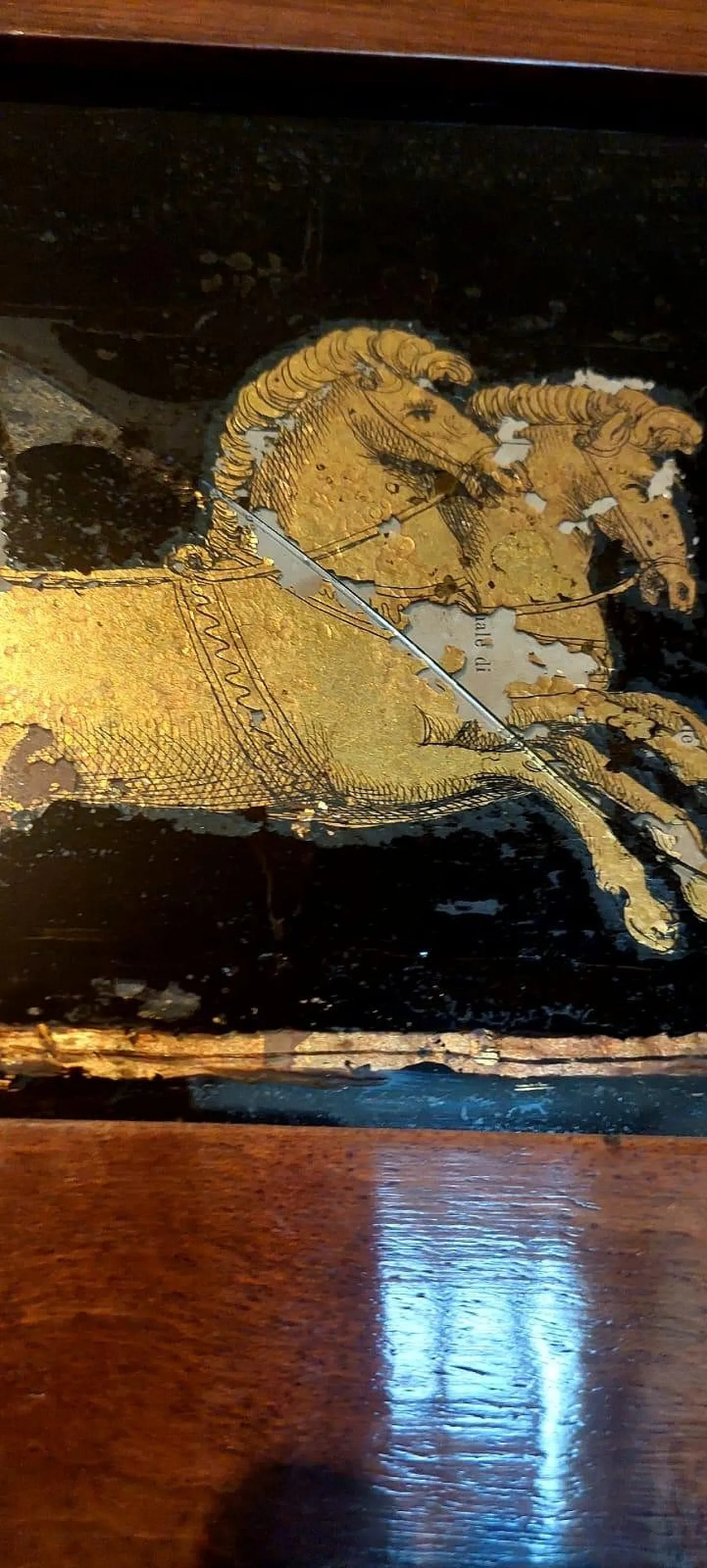 Cassettone Impero con specchiera, primi '800 10