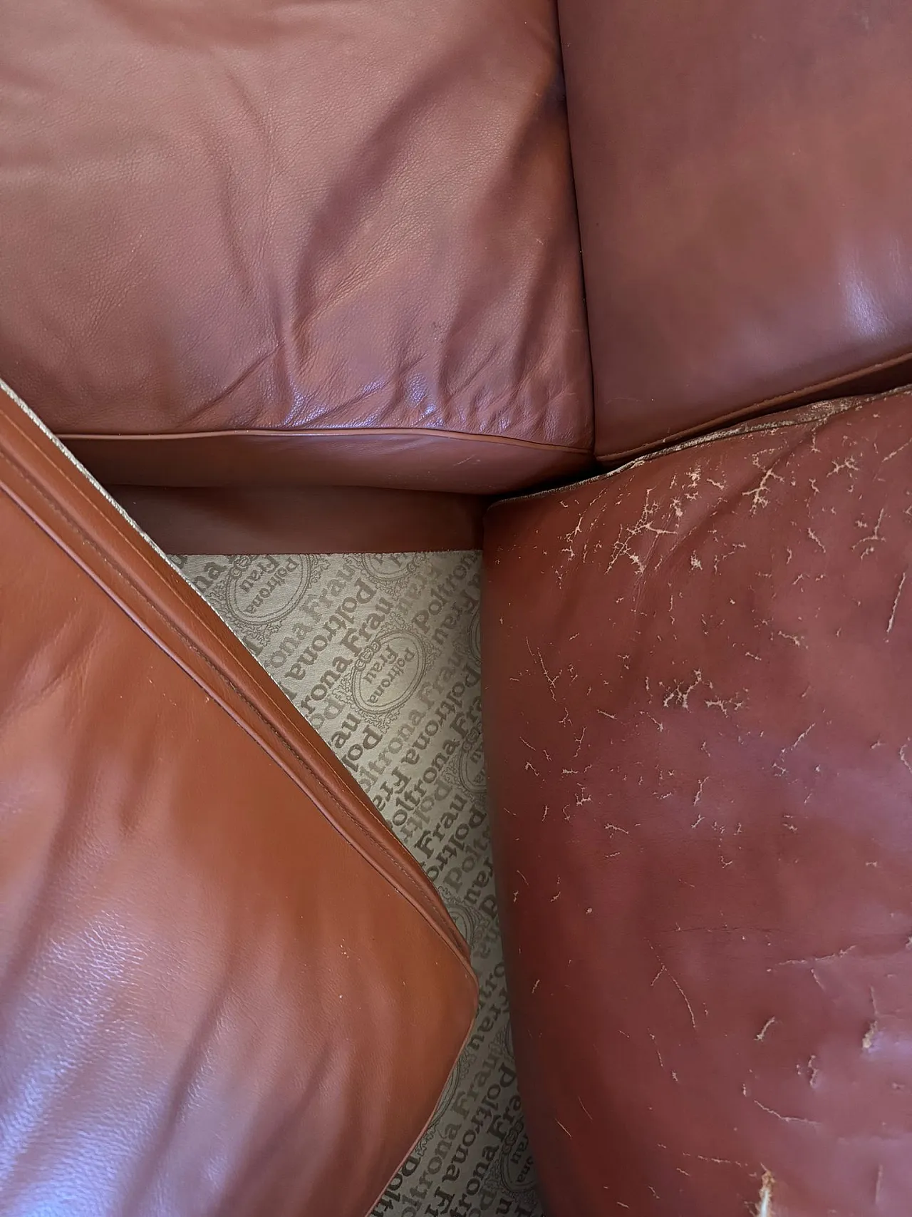Divani in pelle di Poltrona Frau due e tre posti, anni '90 9