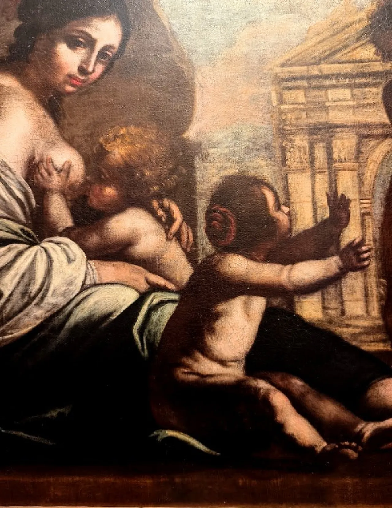 Carità romana nello stile di Francesco Furini, "17 ° secolo 3