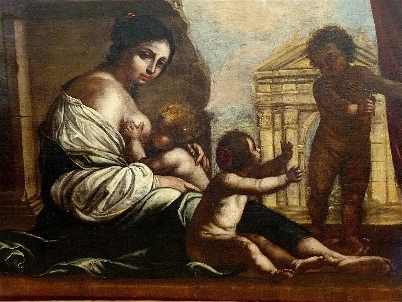 Carità cristiana di Francesco Furini, olio su tela, '600 8
