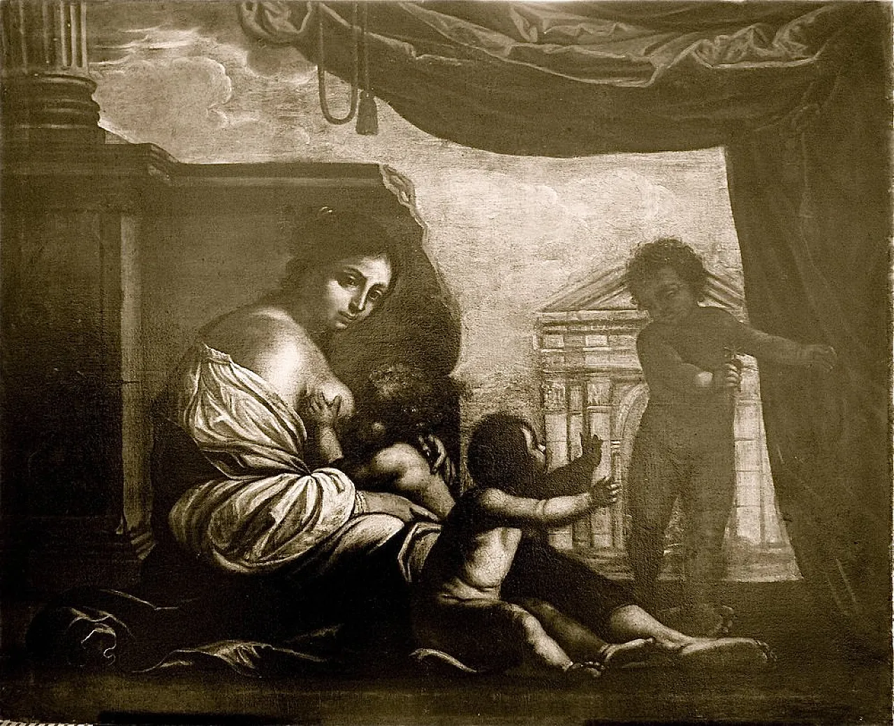 Carità cristiana di Francesco Furini, olio su tela, '600 10