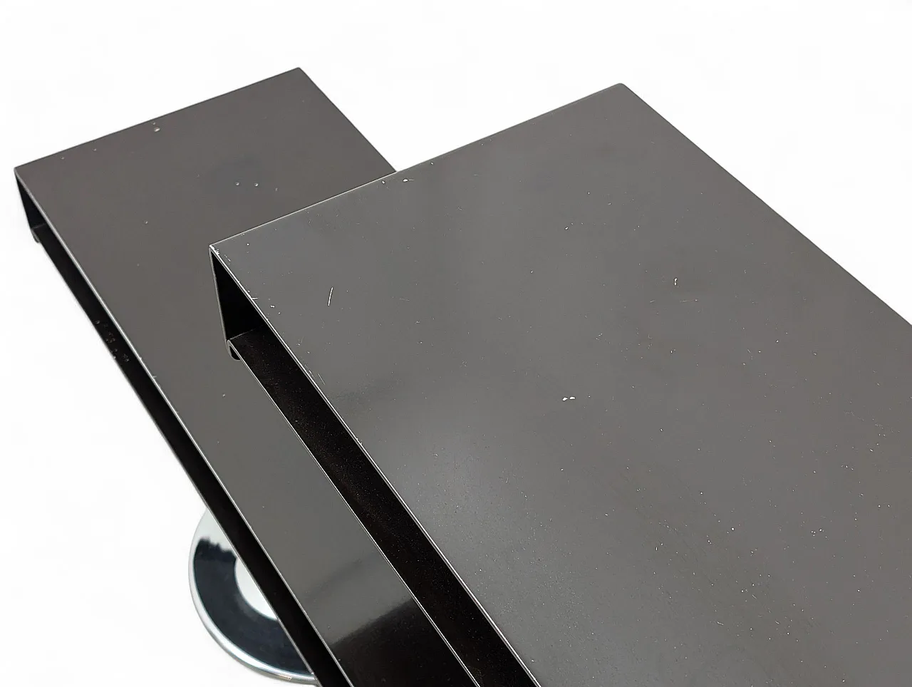 Consolle da ingresso in metallo cromato e verniciato anni 70 4