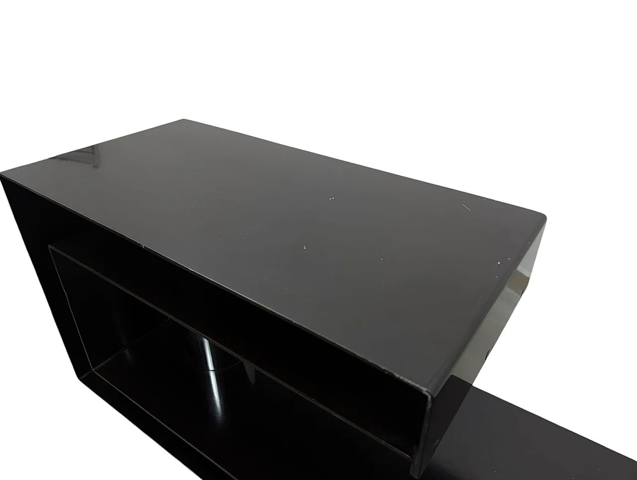 Consolle da ingresso in metallo cromato e verniciato anni 70 6