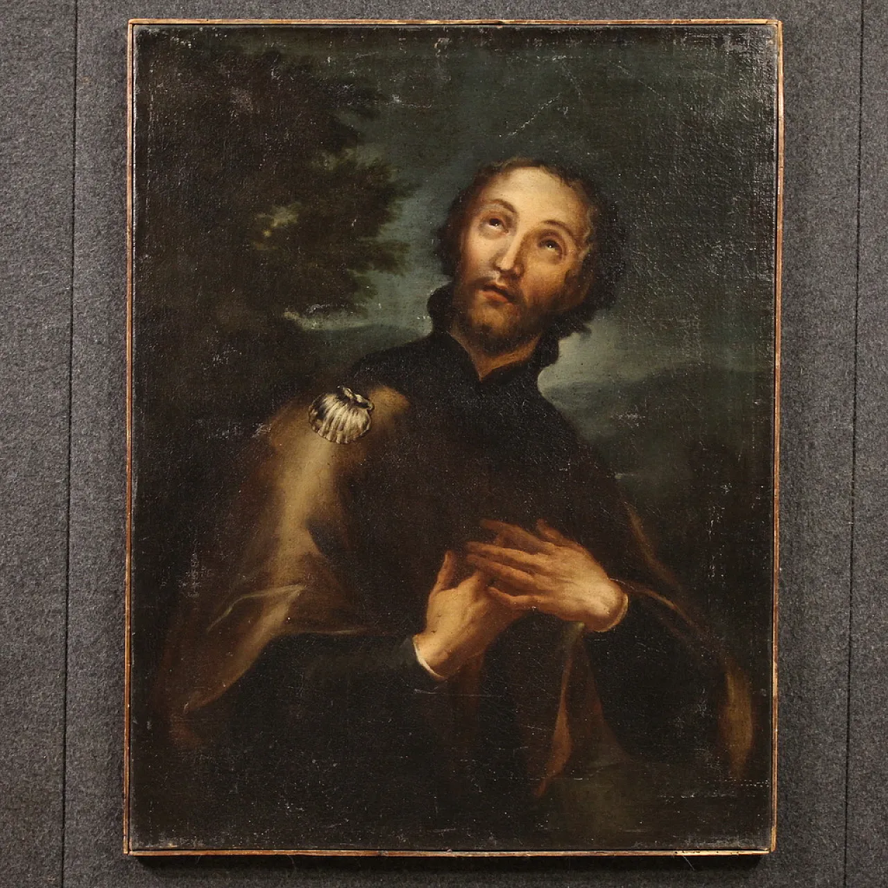 Religious painting San Rocco, '600 2