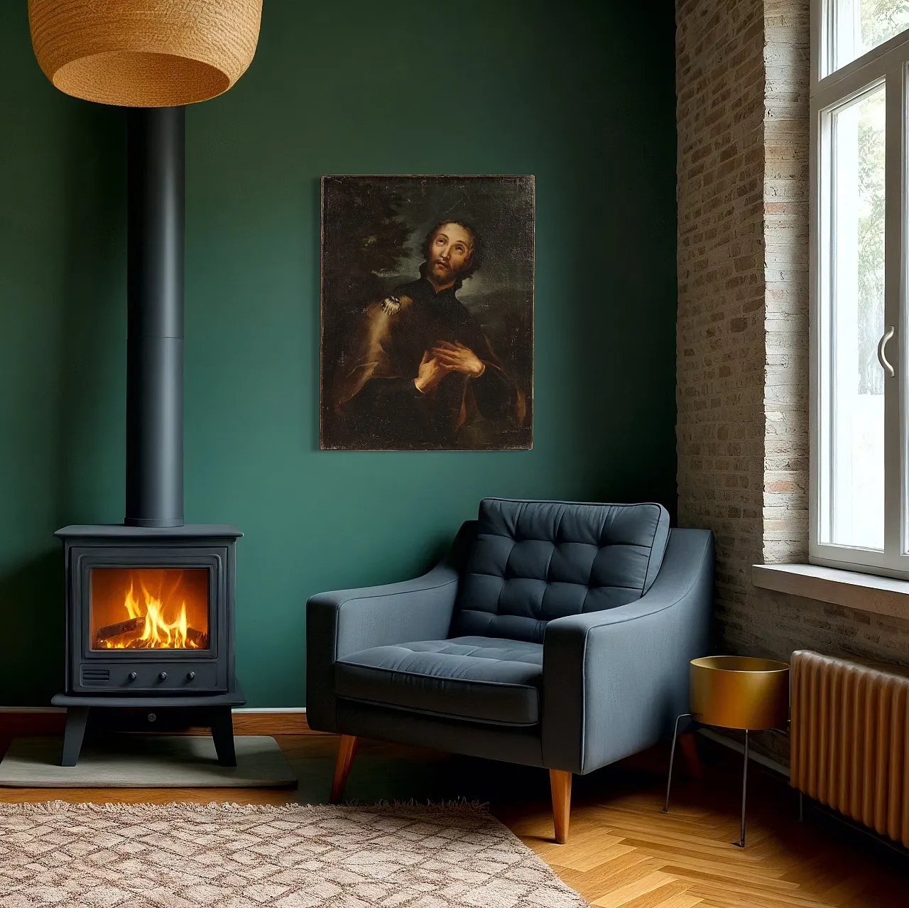 Religious painting San Rocco, '600 9