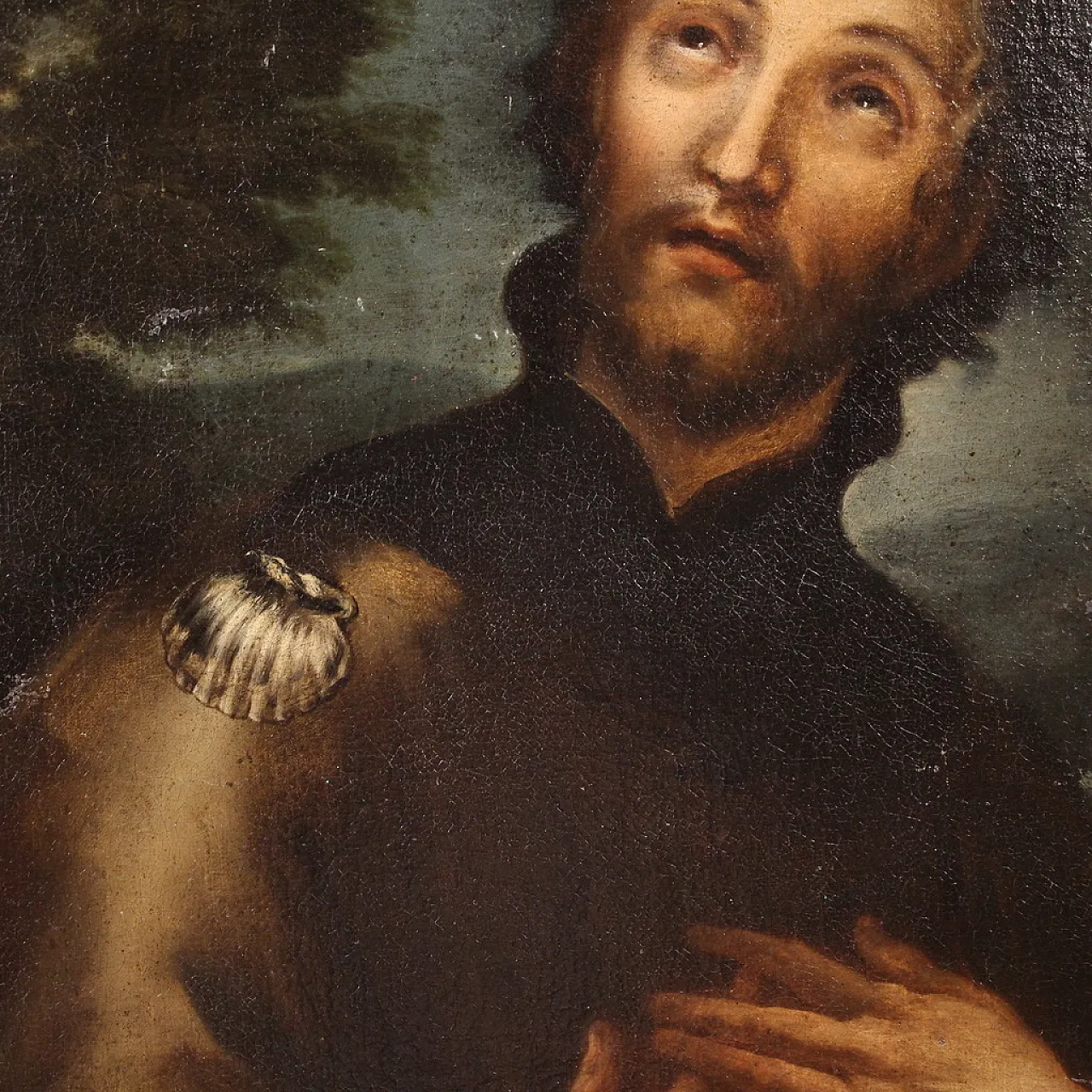 Religious painting San Rocco, '600 12