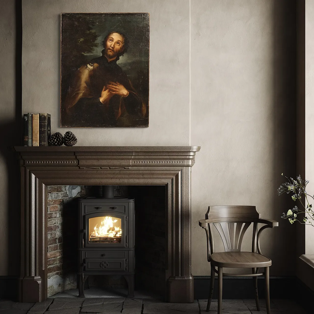 Religious painting San Rocco, '600 14