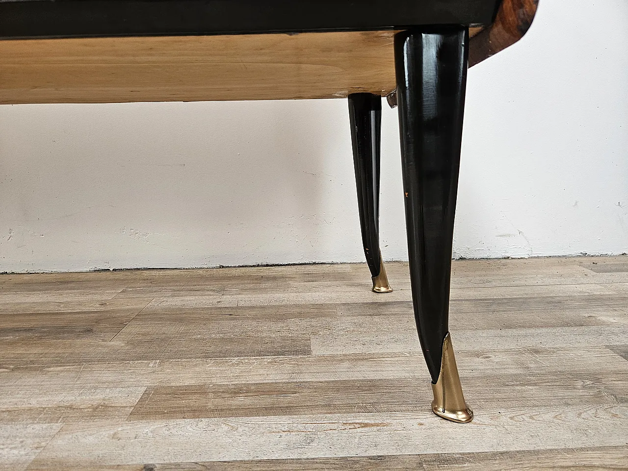 Mid Century drawer in mahogany and mirror, 1950s 26