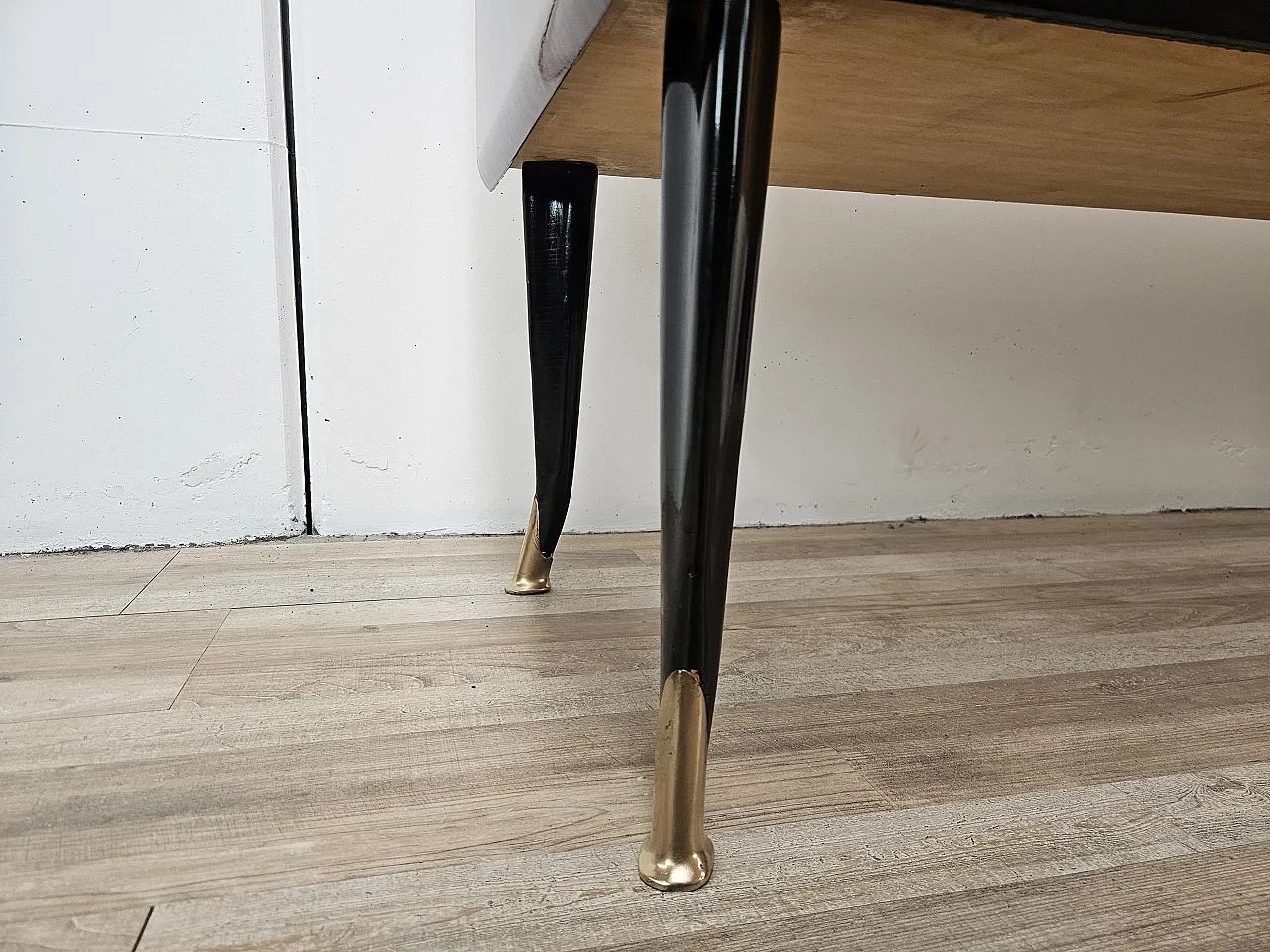 Mid Century drawer in mahogany and mirror, 1950s 28
