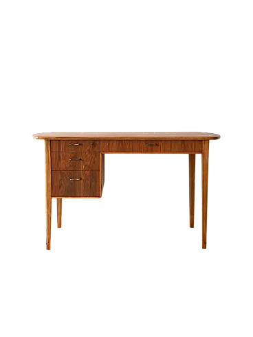 Scandinavian Vintage 1950s/1960 desk in ash and walnut