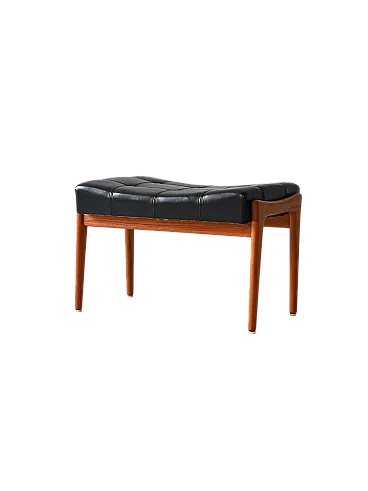 Scandinavian vintage sips in teak and bröderna leather Anderssons