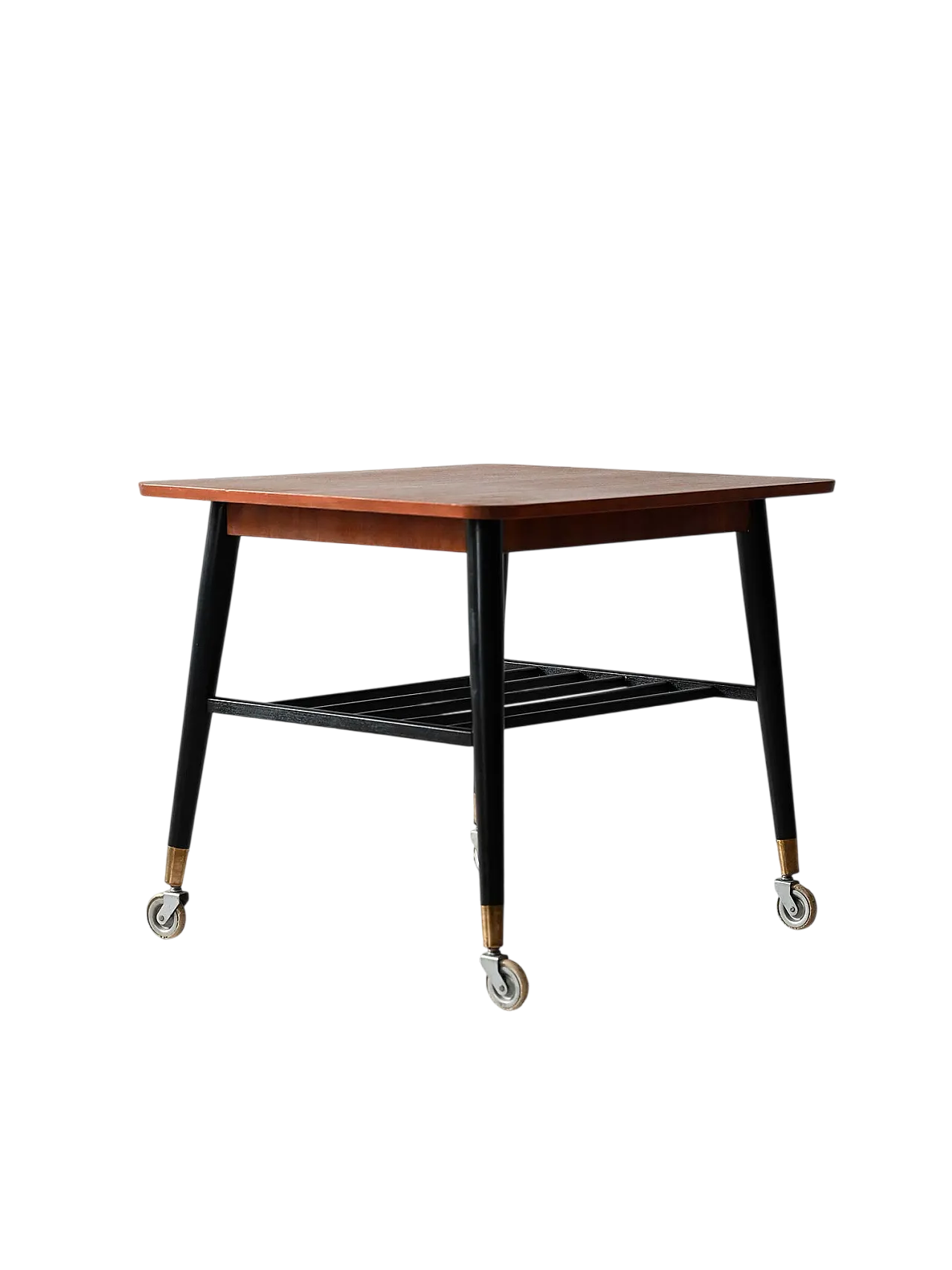 Scandinavian Scandinavian Teak Coffee Table with Rolle 10