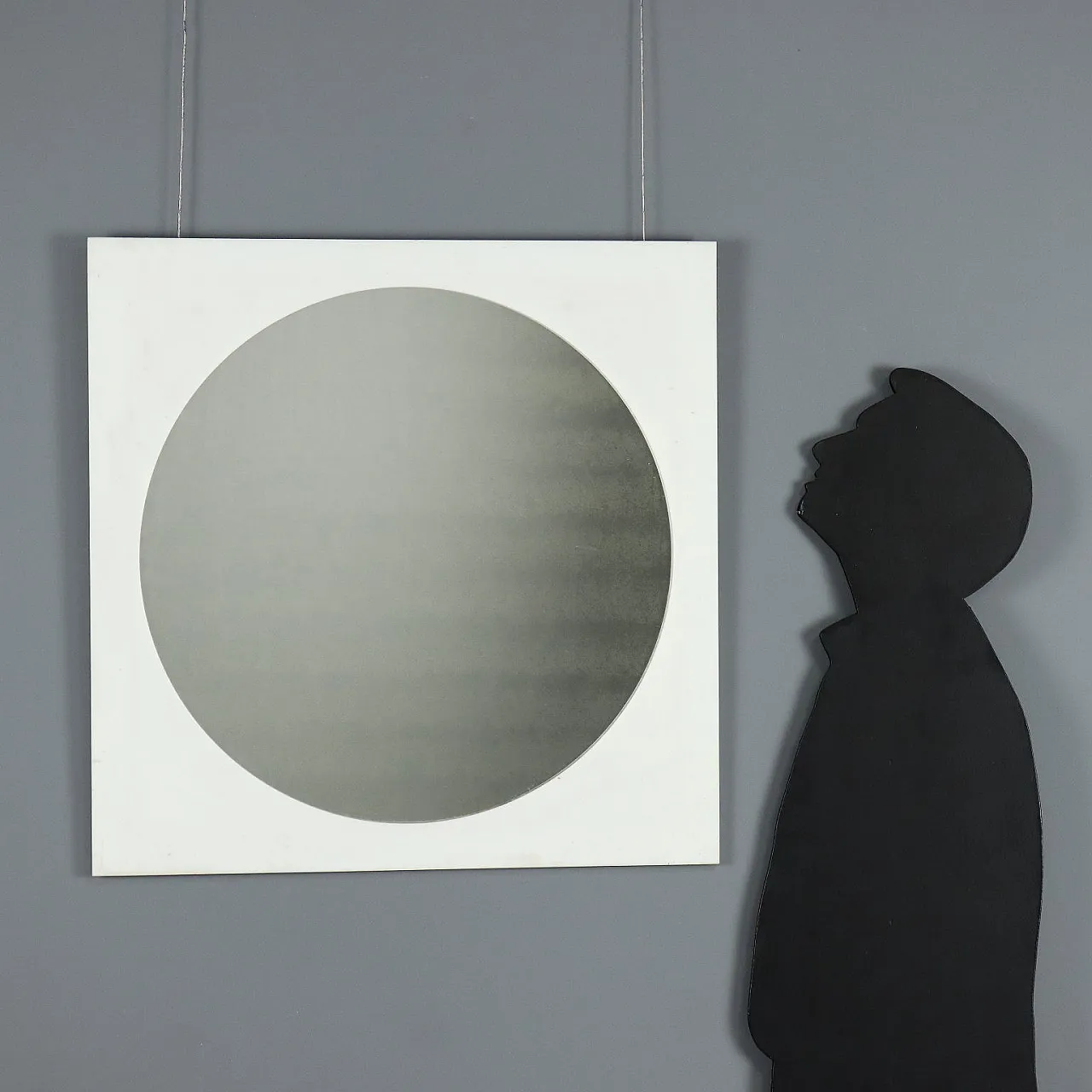 Specchio in vetro Perspex, anni '70 2