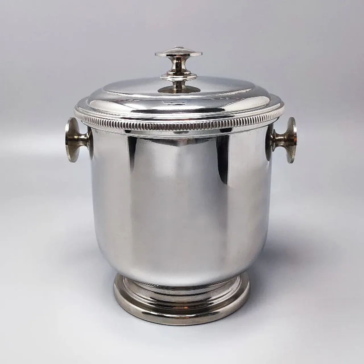 Steel ice bucket by Aldo Tura for Macabo, 1960s 1