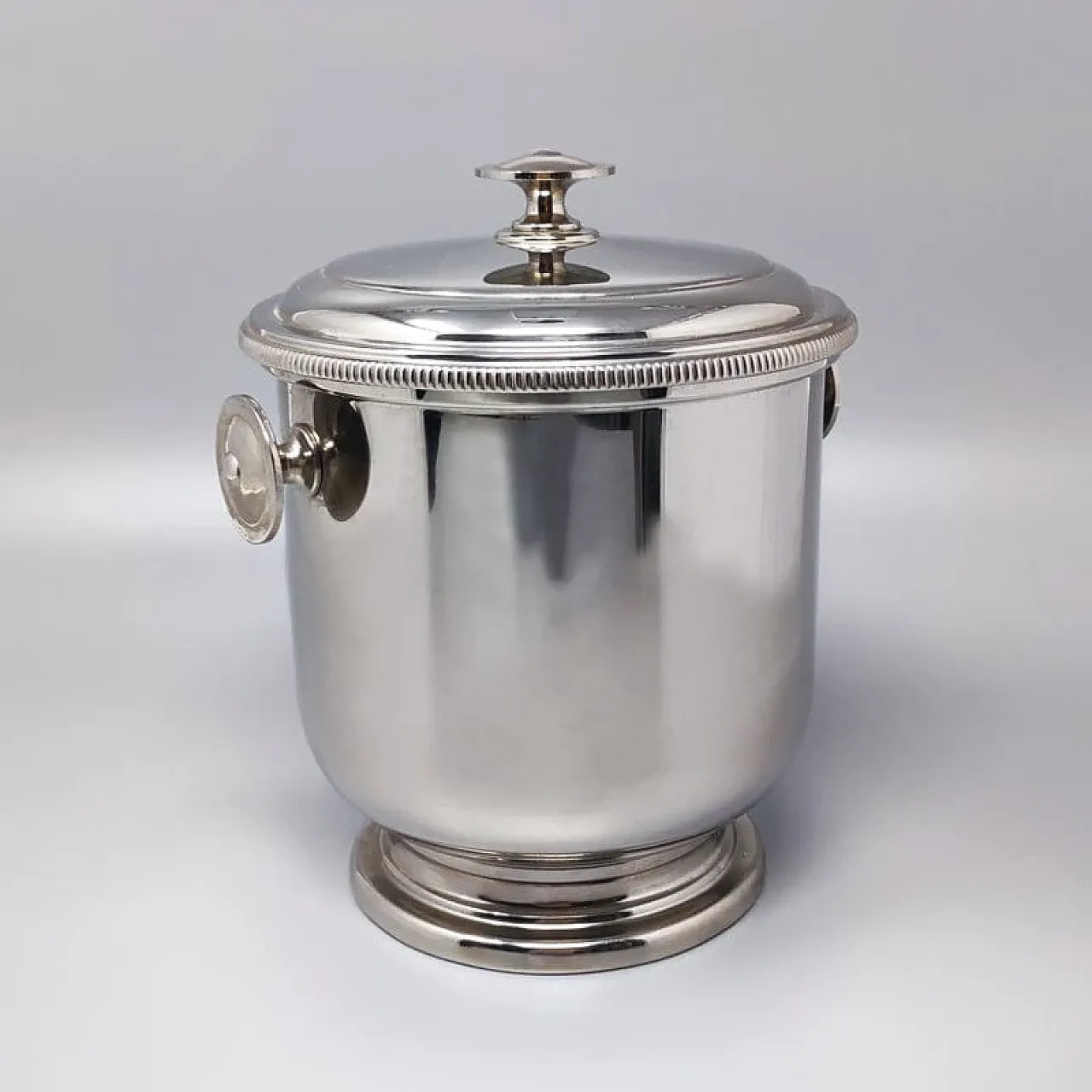 Steel ice bucket by Aldo Tura for Macabo, 1960s 2