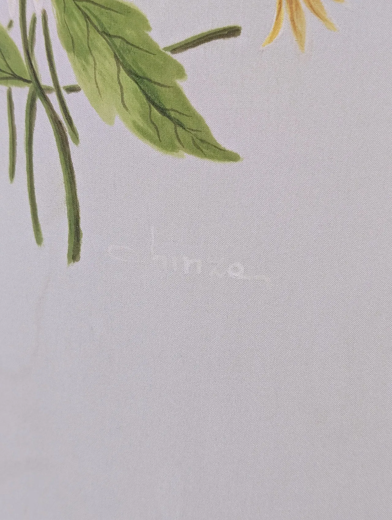 Golden ceramic lamp with floral decoration of Ghinza, 70s 4