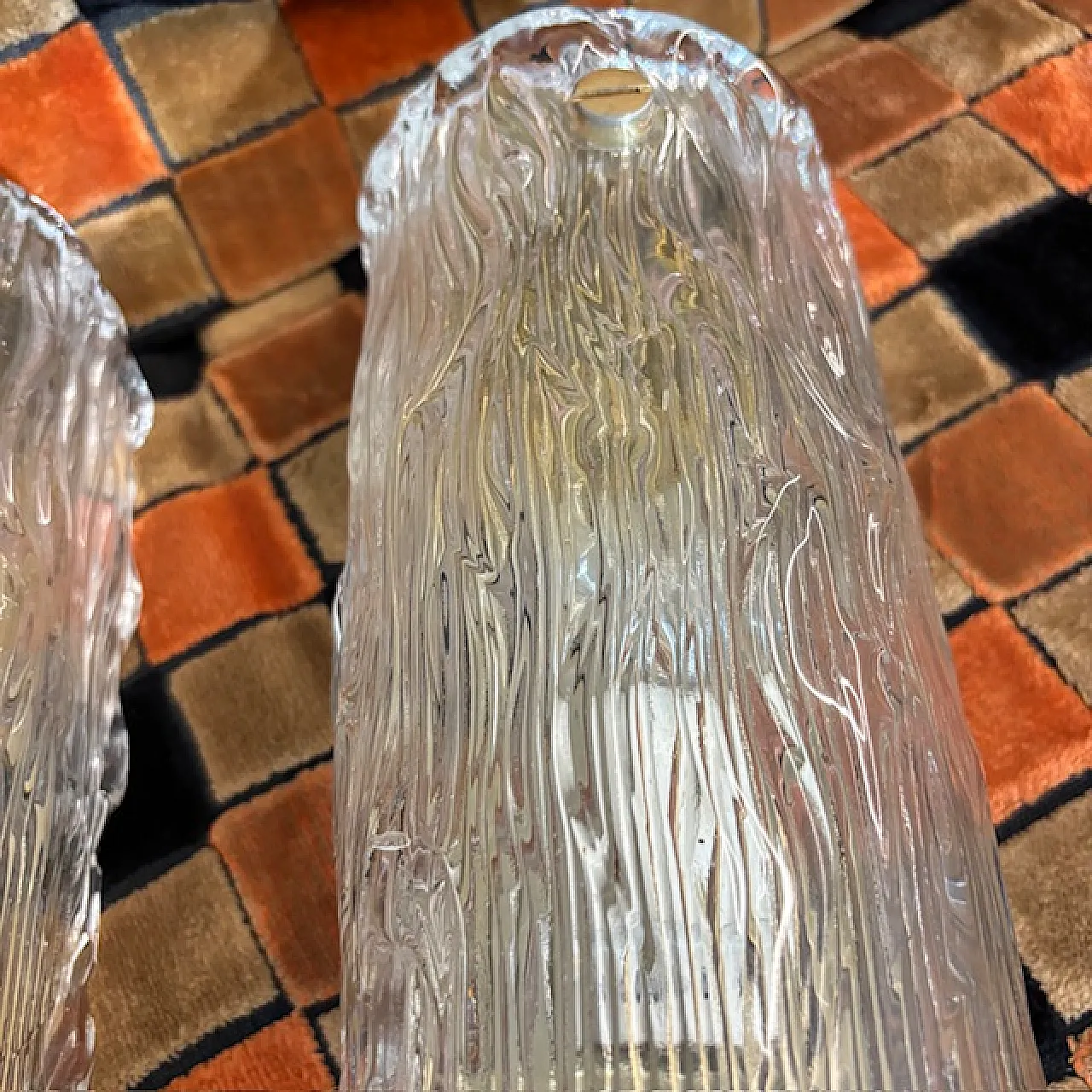 Coppia di appliques Cartaccia in Murano Glass di Venini, anni '60 4