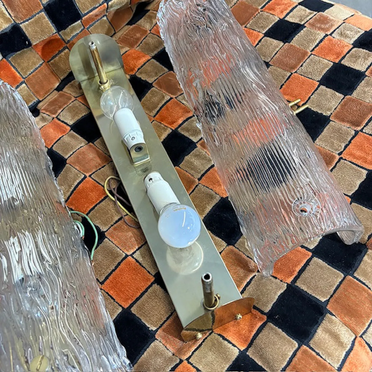 Coppia di appliques Cartaccia in Murano Glass di Venini, anni '60 6