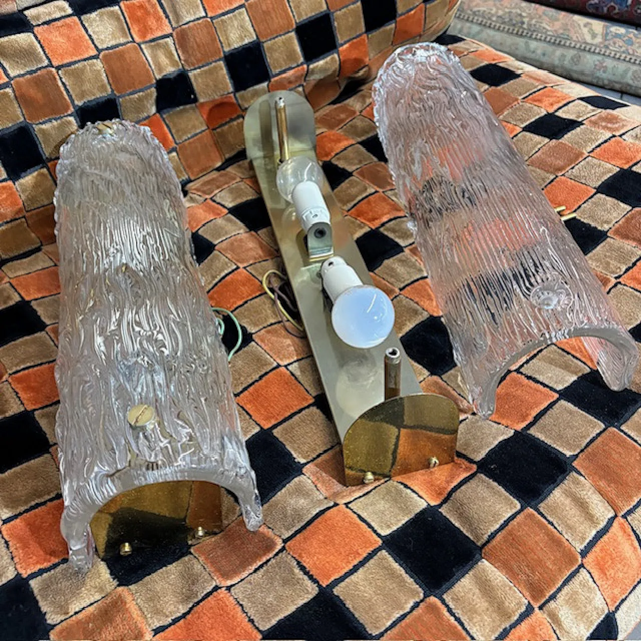 Coppia di appliques Cartaccia in Murano Glass di Venini, anni '60 7