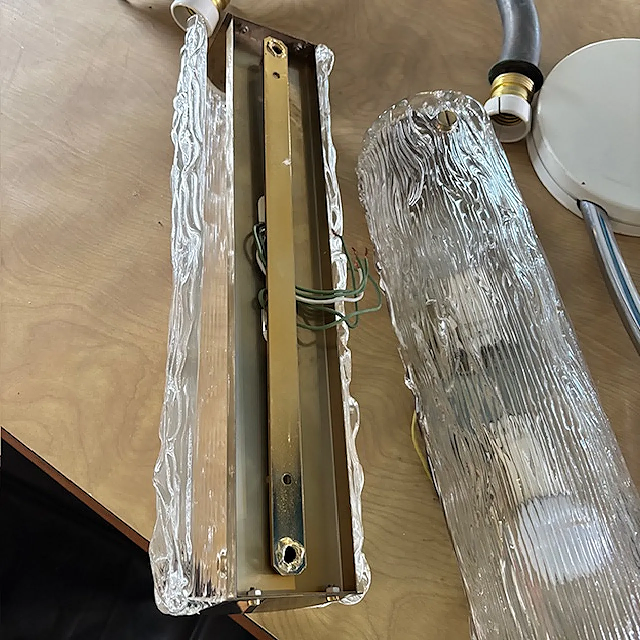 Coppia di appliques Cartaccia in Murano Glass di Venini, anni '60 8