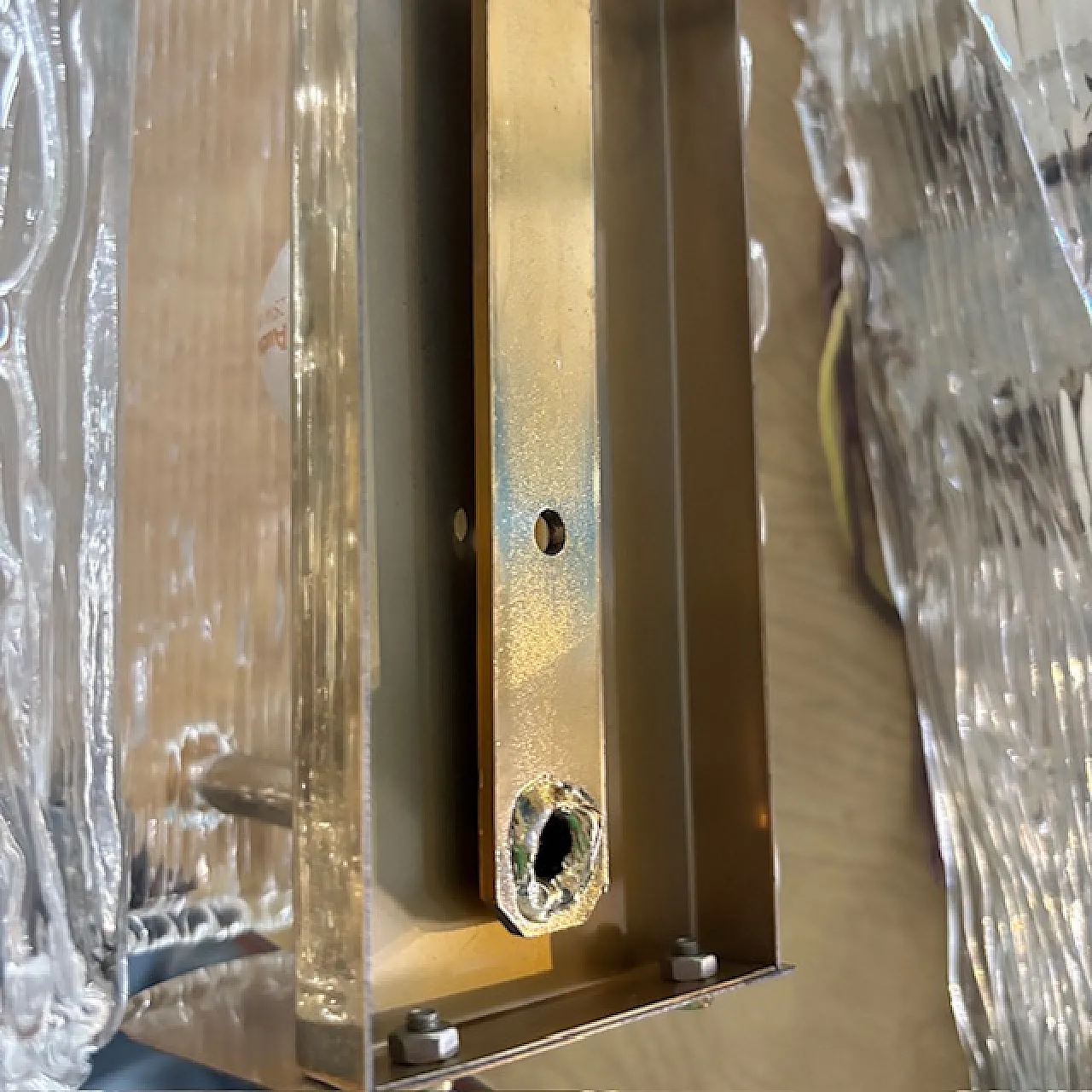 Coppia di appliques Cartaccia in Murano Glass di Venini, anni '60 10