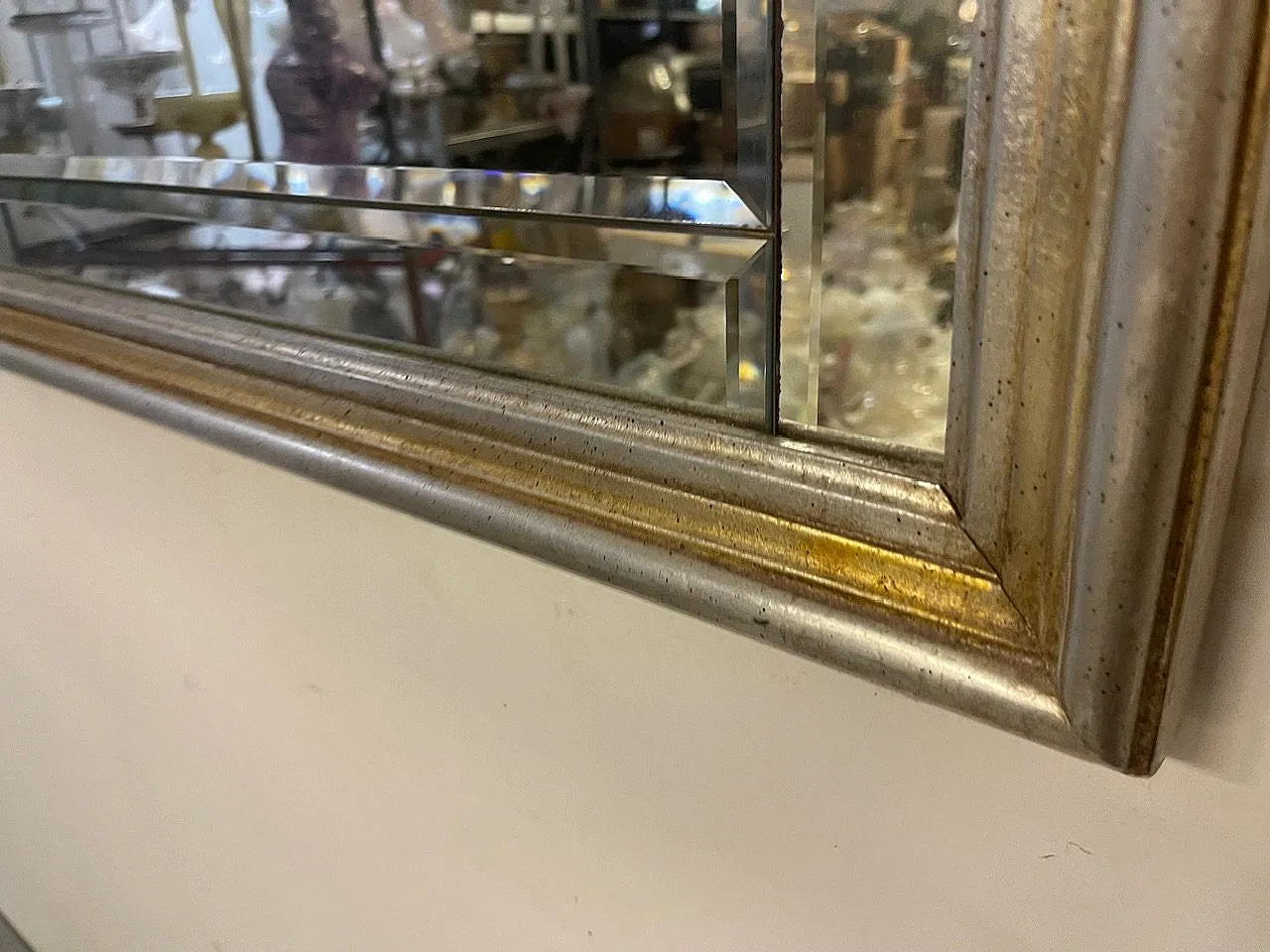 Italian Arched Beveled Glass Mirror, 1980s 7