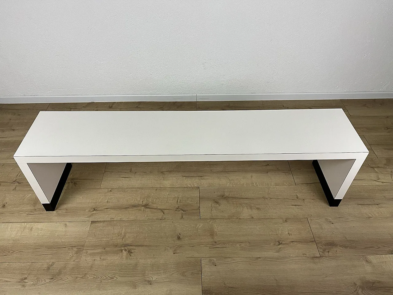 Laminated wood bench, 1980s 2